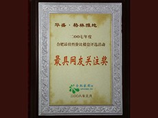 2007年度最具網友關注獎（華盛·格林雅地）